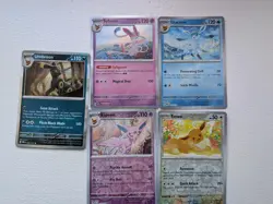 Pokemon Cards Evee and Various Evolutions Pokemon Cards Reverse Holos And Holo - Image 1
