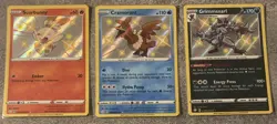 Pokemon TCG Baby Shiny Bundle- Scorbunny Cramorant and Grimmsnarl Holo Cards - Image 1