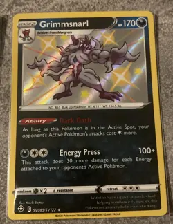 Pokemon TCG Baby Shiny Bundle- Scorbunny Cramorant and Grimmsnarl Holo Cards - Image 4
