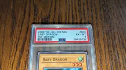 2003 YU-GI-OH! SDJ #003 BABY DRAGON EX-MT PSA 6 - Image 2