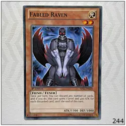 Fabled Raven - SDLI-EN020 - Common 1st Edition Yugioh - Image 1