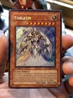Yugioh Tualatin Light of Destruction Secret Rare Holo 1st LODT-EN090 NM+ - Image 1