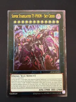 Super Starslayer TY-PHON - Sky Crisis OP30-EN003 Ultimate Rare UTR OTS Yu-Gi-Oh! - Image 1