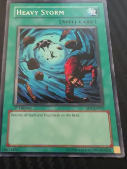 Heavy Storm SD5-EN023 Structure Deck: Warrior's Triumph Yu-Gi-Oh 1st Edition NM - Image 1