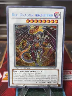 Konami Yu-Gi-Oh! Red Dragon Archfiend Secret Rare Holo CT05-EN002 Limited Ed LP - Image 1