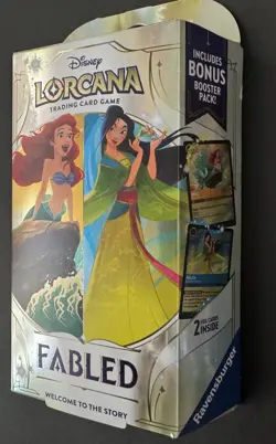 Disney Lorcana Fabled Amber Sapphire Starter Deck Factory Sealed Booster - Image 2