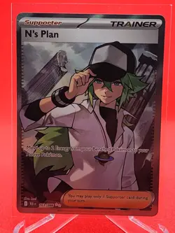 Pokemon N's Plan 163/086 Sv: Black Bolt Ultra Rare Full Art TCG - Image 1