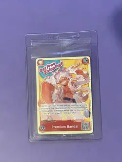 One Piece Card Game Premium Bandai Monkey D. Luffy Free Shipping Promo SEALED - Image 1