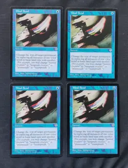MTG 4 x Mind Bend Mirage Playset Magic The Gathering NM Unplayed See Pics - Image 1