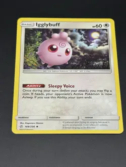 Igglybuff 168/236 SM - Cosmic Eclipse Pokemon Card - Image 3
