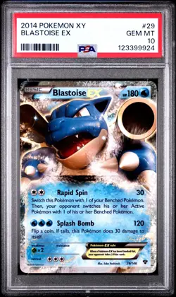 Pokemon Blastoise EX XY Holo Rare #29 PSA 10 Gem Mint - Image 1