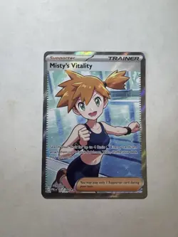 Misty's Vitality Full Art Holo 111/084 Pitch Black Ultra Rare NM English - Image 1