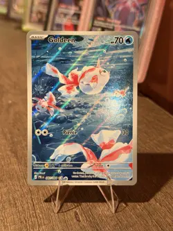 POKEMON TCG Pitch Black GOLDEEN IR Illustration Rare Card 087/084 ENGLISH - Image 1