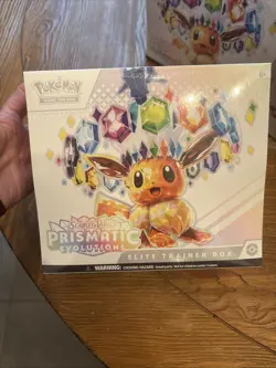 Pokemon TCG Prismatic Evolutions Sealed ETB Elite Trainer Box, As Is, Fast Ship - Image 2
