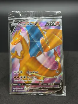 Pokemon Champions Path Charizard V SWSH050 Promo Full Art Card Sealed - Image 1