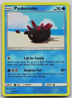 Pokemon TCG Pyukumuku SM Unbroken Bonds 53/214 LP - Image 1