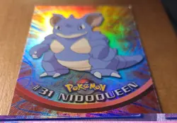 Nidoqueen #31 Pokemon Topps TV Animation Holo Foil NM Black Logo Vintage - Image 2