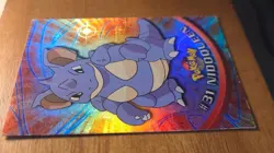 Nidoqueen #31 Pokemon Topps TV Animation Holo Foil NM Black Logo Vintage - Image 3