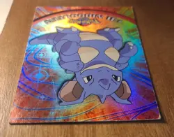 Nidoqueen #31 Pokemon Topps TV Animation Holo Foil NM Black Logo Vintage - Image 4