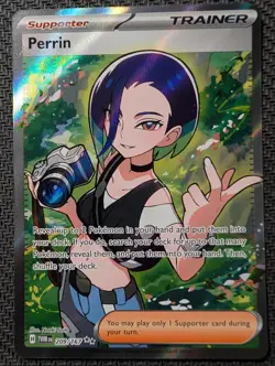 Perrin 209/167 Ultra Rare Twilight Masquerade Pokemon Holo Near Mint - Image 1