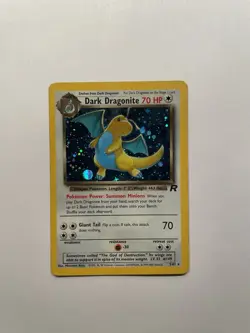 Dark Dragonite 5/82 Holo Pokemon Team Rocket MP - Image 1