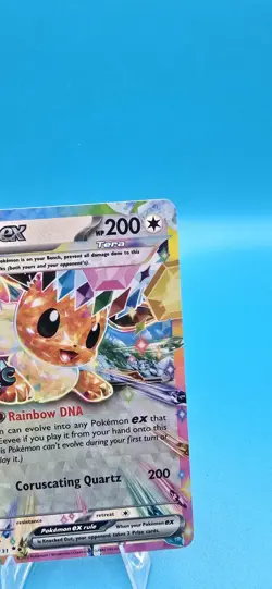 Pokemon Stamped Prismatic Evolutions 075/131 Eevee ex A18 - Image 3