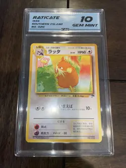 CAG 10 Raticate Southern Islands Promo 1999 Pokemon No. 020 - Image 1