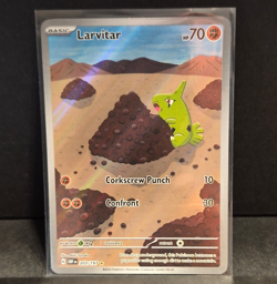 Pokemon TCG Larvitar 203/197 SV03 Obsidian Flames Illus Rare Holo Basic 70HP - Image 1