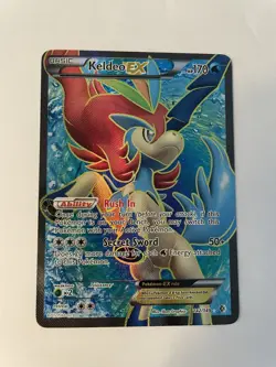 Pokemon TCG Keldeo EX (142 Full Art) 142/149 Boundaries Crossed Holo NM - Image 1