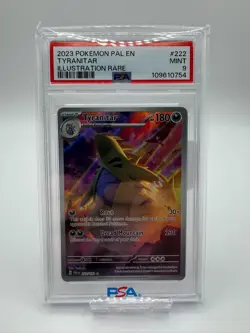 Pokemon Tyranitar Paldea Evolved 222/193 Illustration Rare PSA 9 Mint 222/193 - Image 1