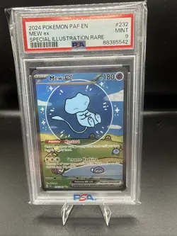 2024 Pokemon Paf En Special Illustration Rare #232 Mew Ex PSA 9 MINT - Image 1