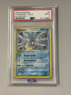 2005 Pokemon Ex Deoxys Gyarados Holo 8/107 Psa 9 - Image 1