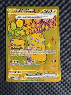 Pokemon TCG Pikachu ex 179/131 SV Prismatic Evolutions Hyper Rare Full Art Holo - Image 1