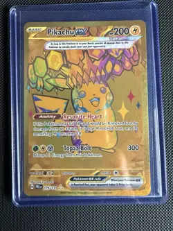 Pokemon TCG Pikachu ex 179/131 SV Prismatic Evolutions Hyper Rare Full Art Holo - Image 3