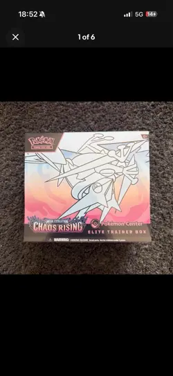 Pokemon TCG Chaos Rising Pokemon Center Elite Trainer Box ETB - New & Sealed - Image 1
