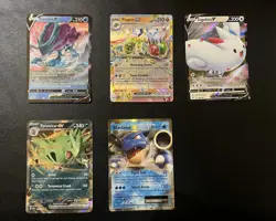 Pokemon TCG Ultra Rare Full Art Holo 5-Card Lot Suicune V Flygon ex + - Image 1
