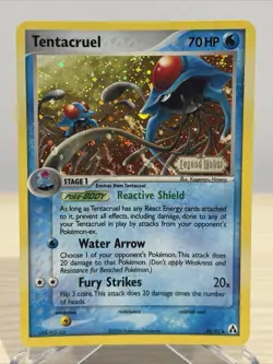 Pokemon Card Ex Legend Maker Tentacruel 45/92 2006 Reverse Stamped Holo NM - Image 1