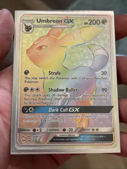 Umbreon GX (Rainbow) Sun & Moon 154/149 Secret Rare Pokemon Card LP - Image 2