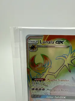 📈Pokemon TCG Lunala GX Rainbow Secret Rare Card Sun & Moon 153/149 - Image 3