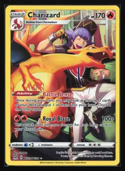 Pokemon Charizard TG03 Lost Origin Trainer Gallery Ultra Rare Full Art Holo NM - Image 1