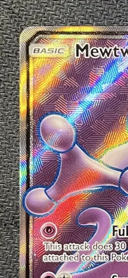 Mewtwo GX 72/73 Shining Legends Full Art Holo Pokemon Card - Near Mint/NM - Image 4