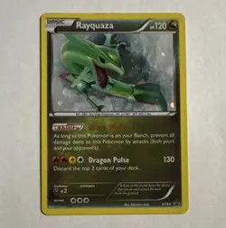 Pokemon Rayquaza XY64 XY Promo Holo Pokemon Card 120 HP English - Image 1