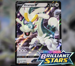 Drampa V -- NM - Mint Ultra Rare Pokemon Card -- Brilliant Stars 128/172 - Image 1