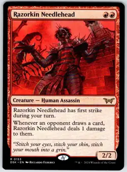 Razorkin Needlehead 153 Rare Duskmourn: House of Horror MTG NM - Image 1