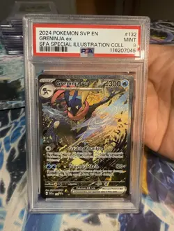 2024 Pokemon Greninja Ex Special Illustration Rare Promo SVP132 PSA 9 - Image 1
