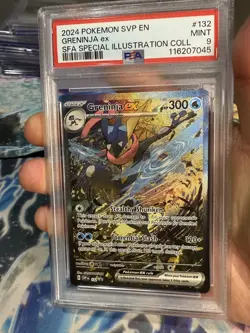 2024 Pokemon Greninja Ex Special Illustration Rare Promo SVP132 PSA 9 - Image 3