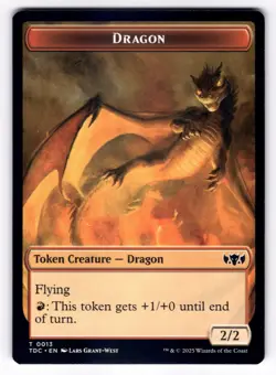 Dragon Egg / Dragon Token NM Commander: Tarkir: Dragonstorm 12 / 13 MTG Regular - Image 2