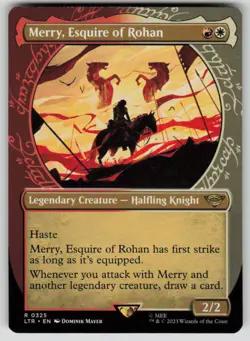 Merry, Esquire of Rohan (Showcase) The Lord of the Rings 325 MTG NM - Image 1