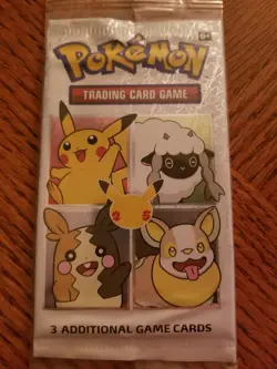 Pokemon 25th Anniversary General Mills Packs 4 total packs - Image 2