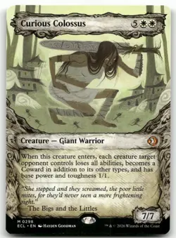 Curious Colossus (Showcase) #298 (NM) Lorwyn Eclipsed ECL Magic MTG - Image 1